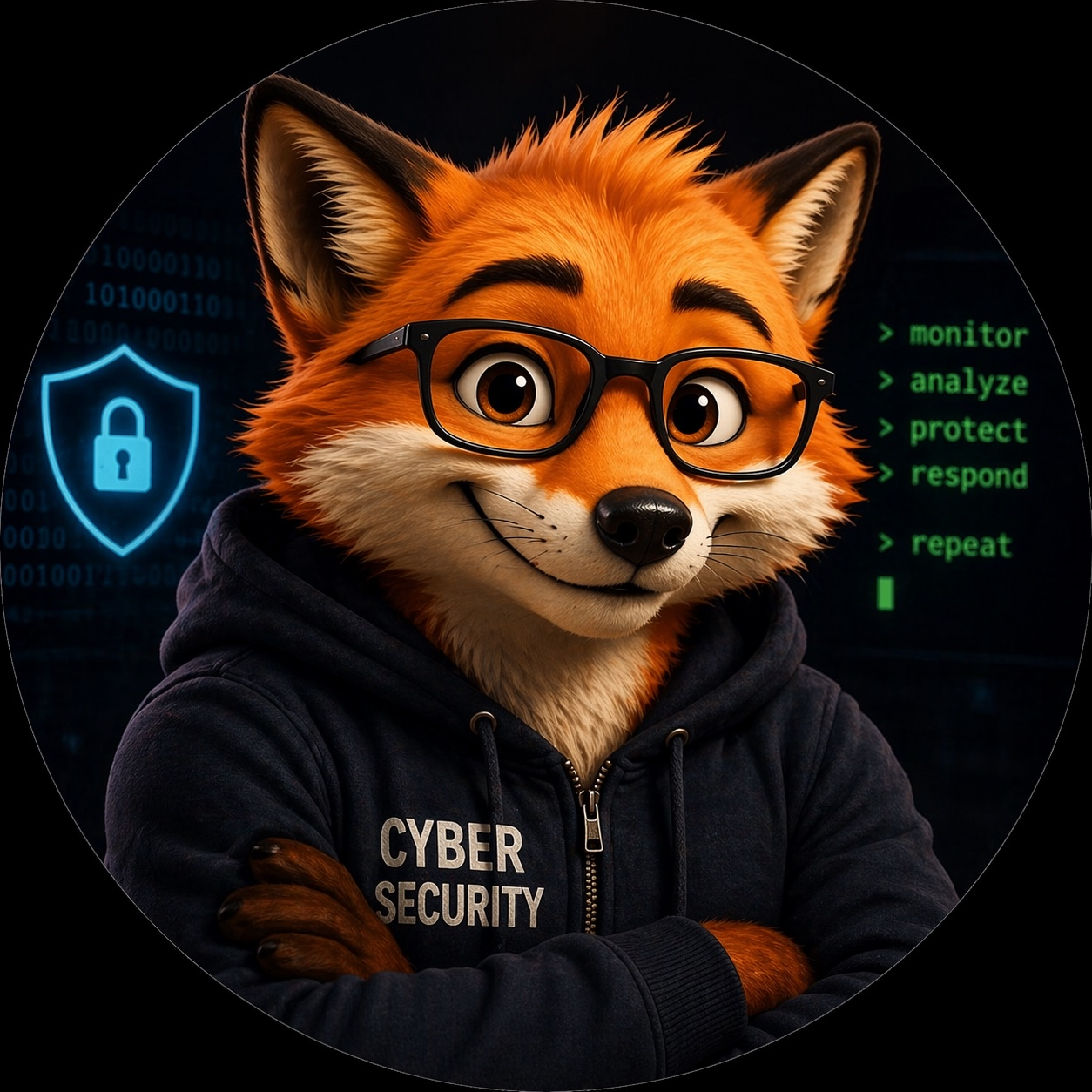 Cybersecurity fox mascot for Cybersecurity-Solution.net