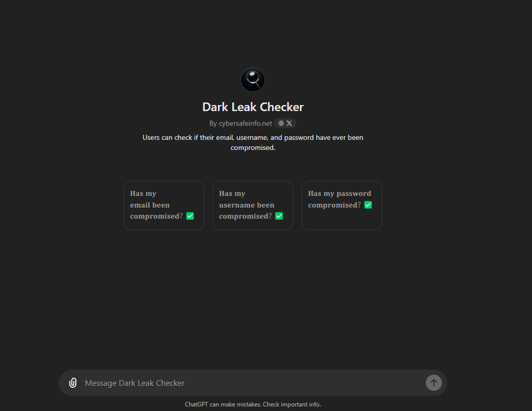 Dark Leak Checker preview
