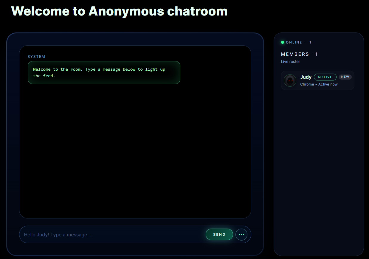 Anonymous Chatroom preview